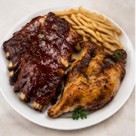 Ribs & Quarter Chicken Combo