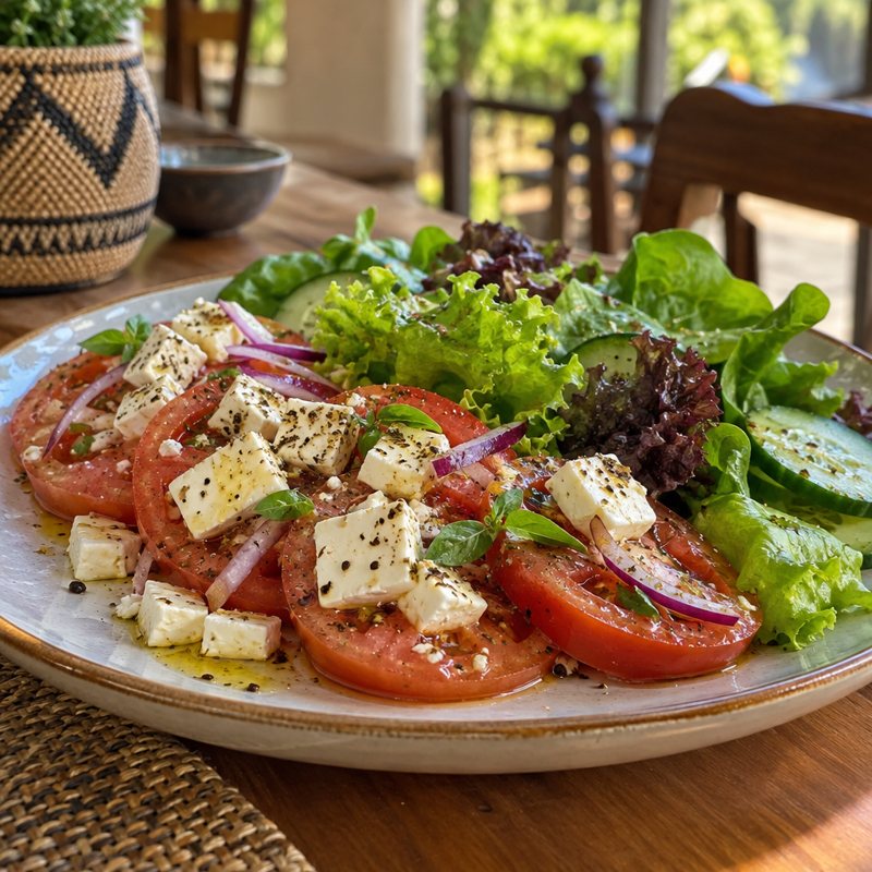 Cheese & Tomato + Salad