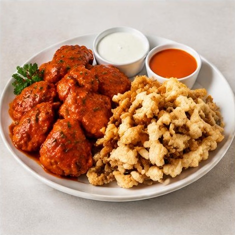 Buffalo Thighs & Calamari Strips