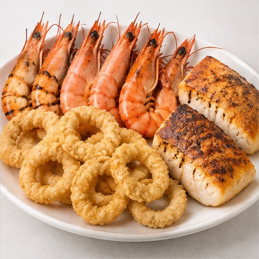 Sea Food Platter - 6 Prawns