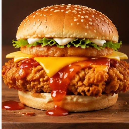 Sweet Chilli Cheese Crunch Burger