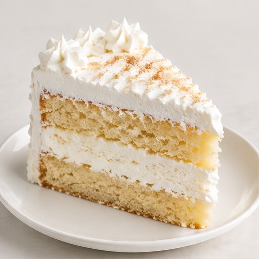 Fresh Cream Cake Slice