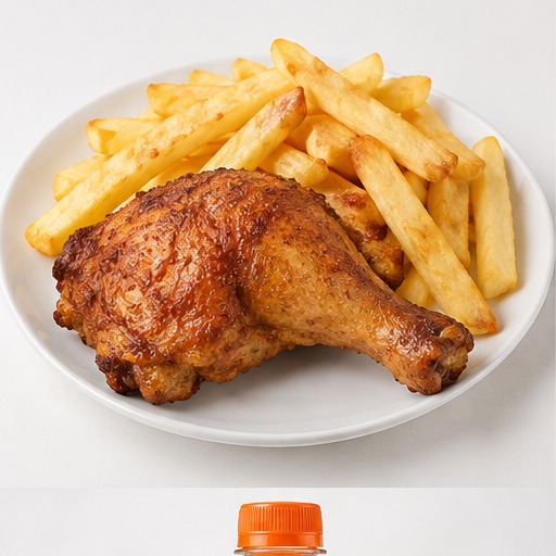 1pc Chicken & Chips