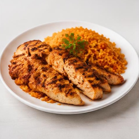Chicken Strips & Spicy Rice