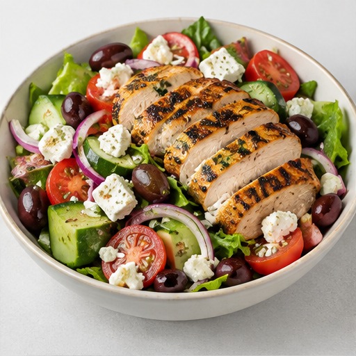 Lemon Chicken Greek Salad