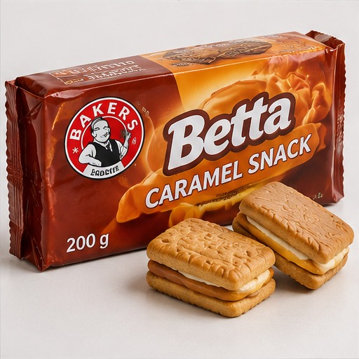 Bakers Betta Caramel Snack 200g