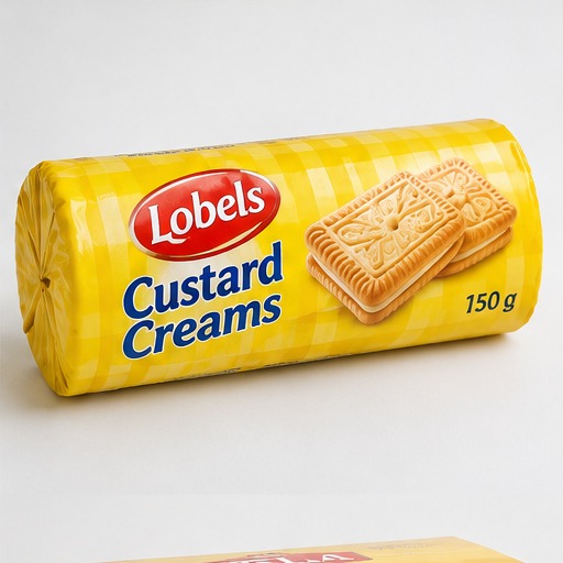 LOBELS CUSTARD CREAMS 150G