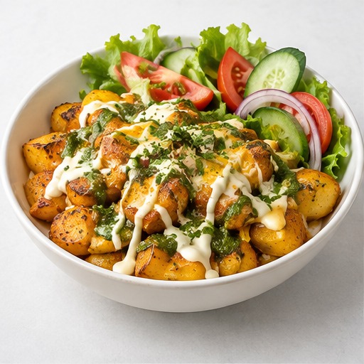 Cheesy Masala Potato Salad