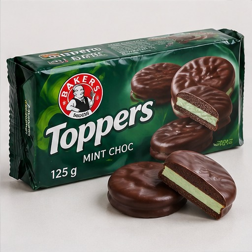 Bakers Toppers Mint Choc 125g