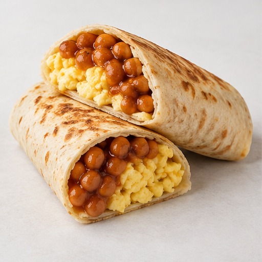 Breakfast Wrap - Egg & Beans