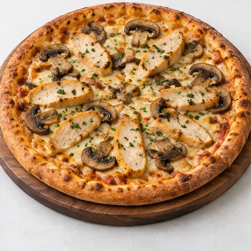 CHICKEN MUSHROOM PIZZA