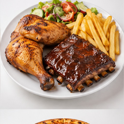 Quarter Chicken & Spare Ribs
