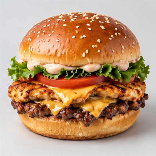 Beef & Chicken Smashburger