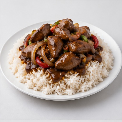 Chicken Livers & Rice