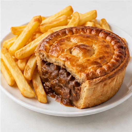 Deep Dish Steak Pie & Chips