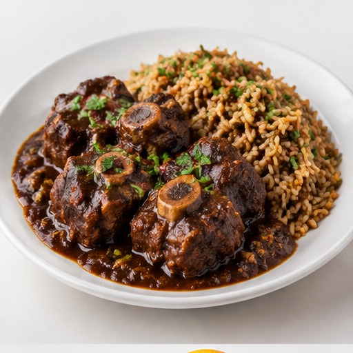 Oxtail with Balsamic Rice
