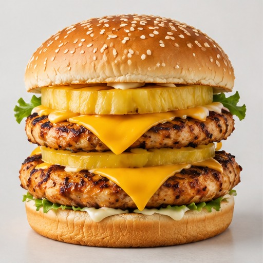 Double Chicken Pine Burger