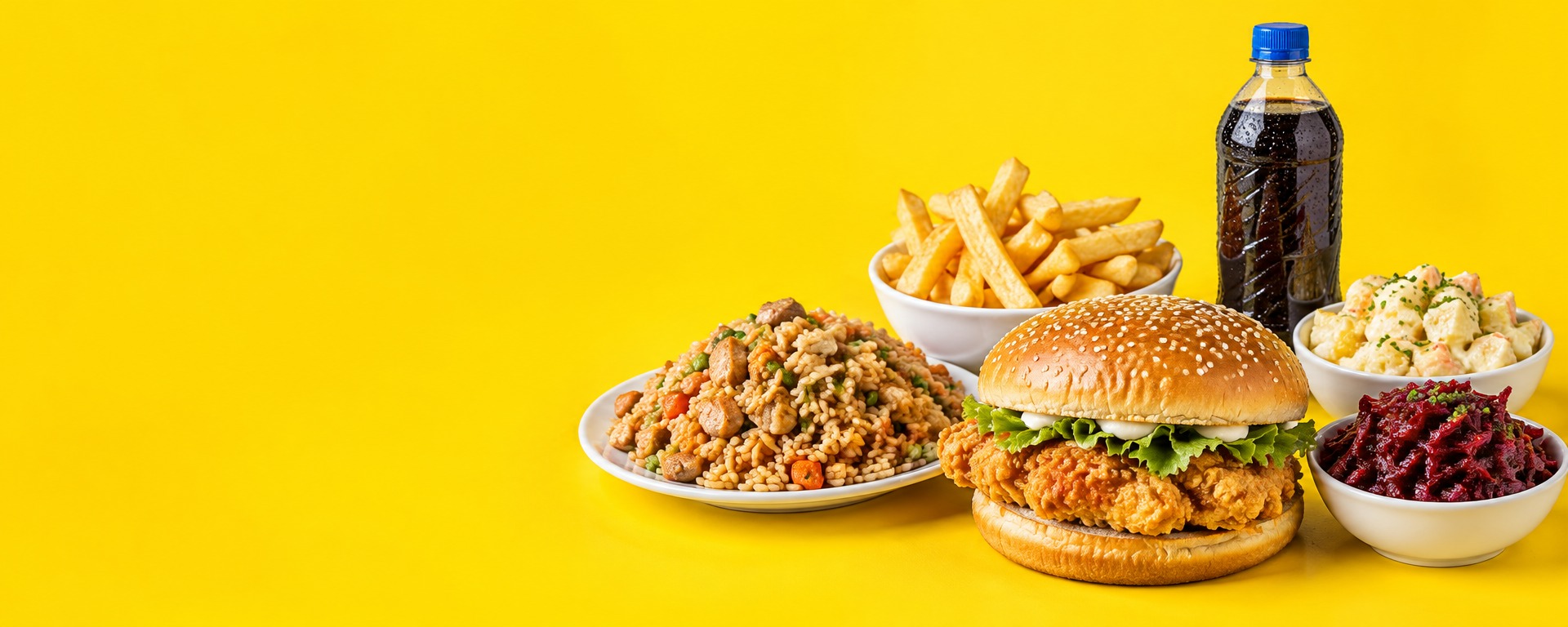 Ten Takeaway food selection