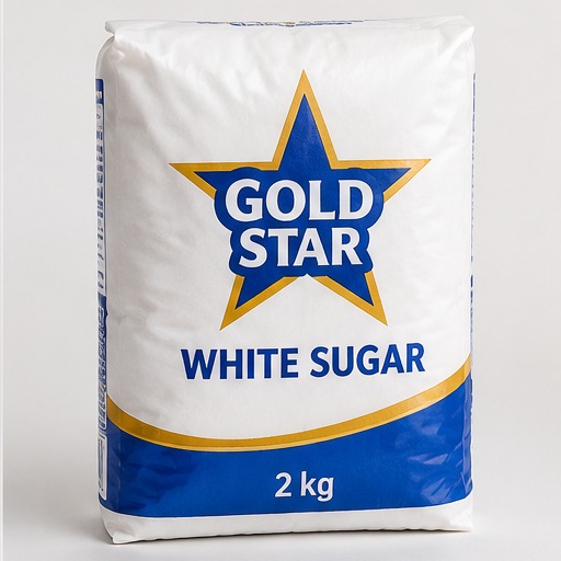 GOLD STAR WHITE SUGAR 2KG
