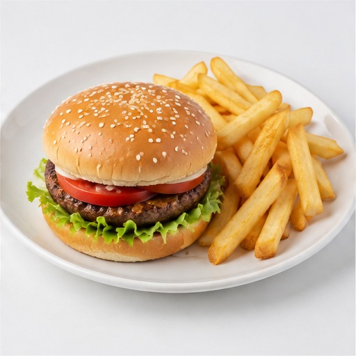 Kids Beef Burger & Fries