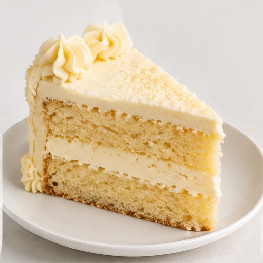 Butter Cream Cake Slice