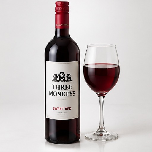 Three Monkeys Sweet Red