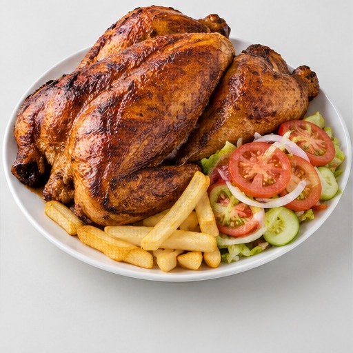 Full Chicken & Chips +Salad