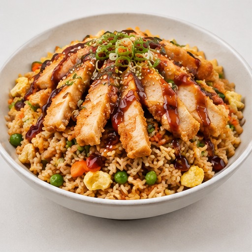 Egg Fried Rice & Panko Tempura Chicken