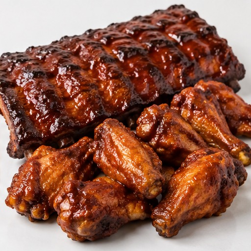 500g Ribs & 8 Wings