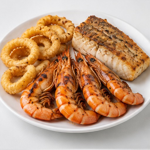 Sea Food Platter - 4 Prawns