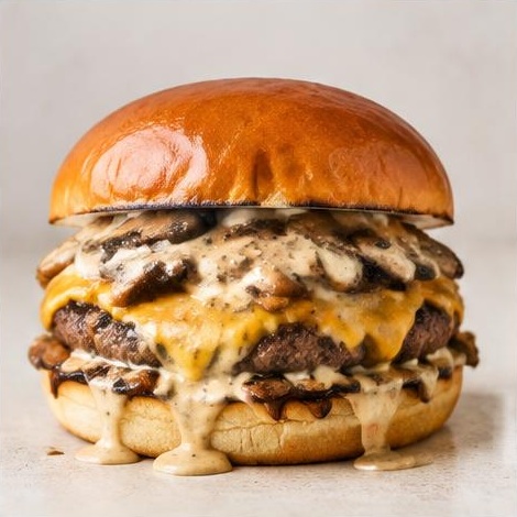 Cheddar melt Burger