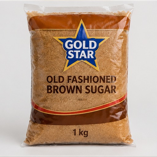 GOLD STAR OLD FASHIONED BROWN SUGAR 1KG