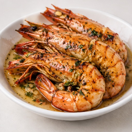Grilled Queen Prawns