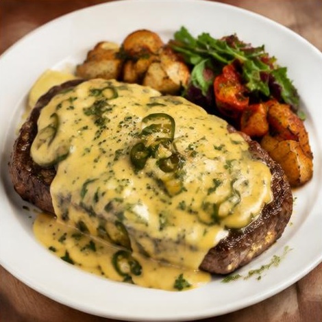 Cheesy Jalapeno Steak