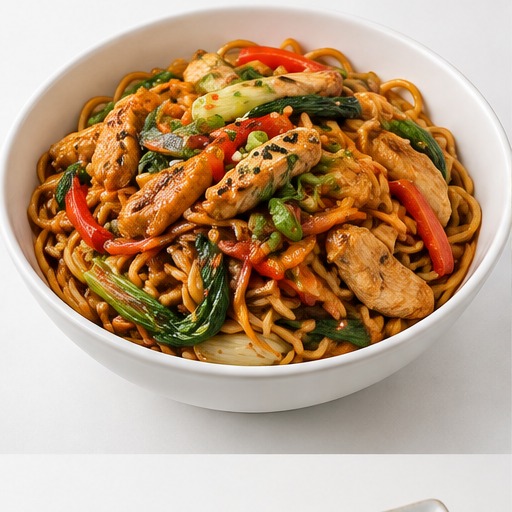 Stir Fried Asian Noodles & Protein