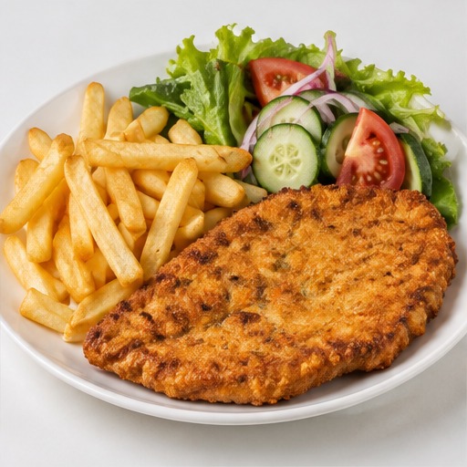 Chicken Schnitzel & Fries