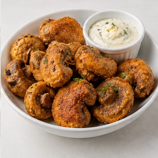 Crumbed Mushrooms