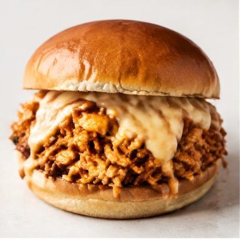 Pulled Chicken Sandwich with Cheese (no side)