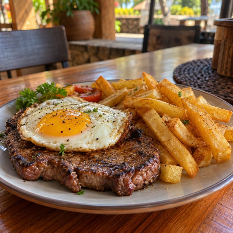 Steak Egg & Chips