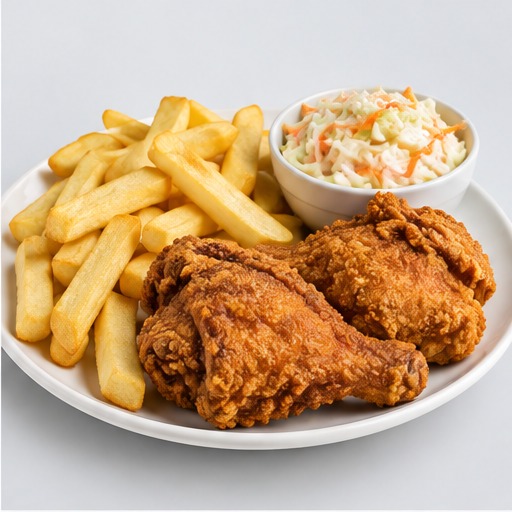 Chips, Chicken & Coleslaw