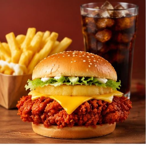 Hawaiian Zinger Burger Meal