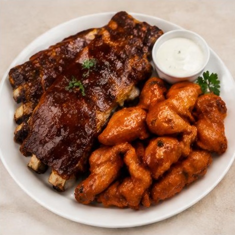 Ribs & Buffalo Wings Combo