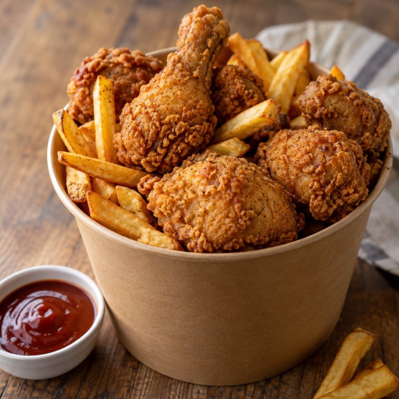 8 Piece Bucket + Chips