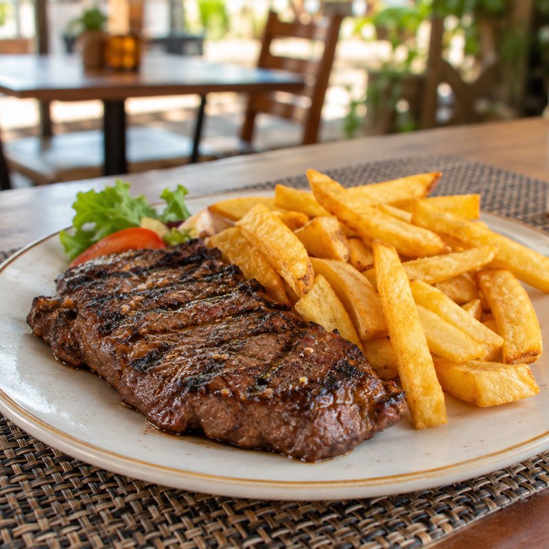 Rump Steak 300g with Chips