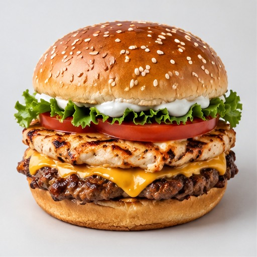 Beef & Chicken Burger