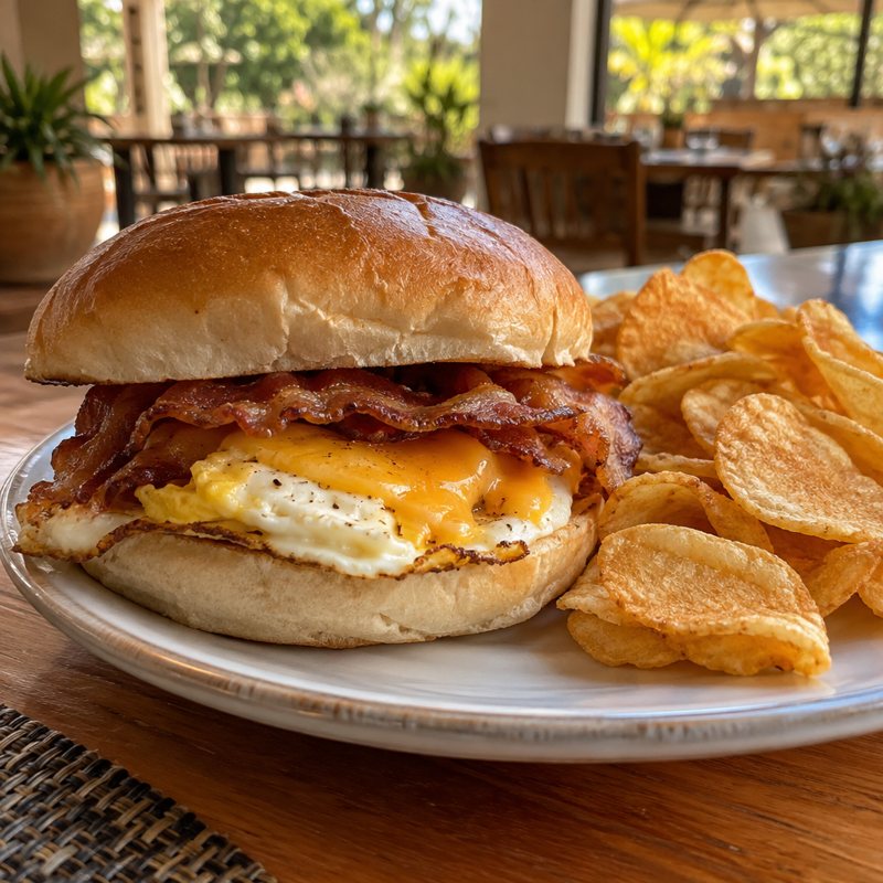 Bacon Egg & Cheese + Chips