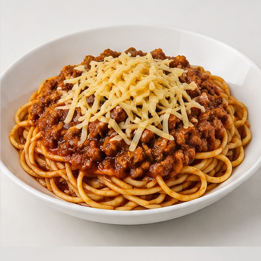 Bolognaise with cheese
