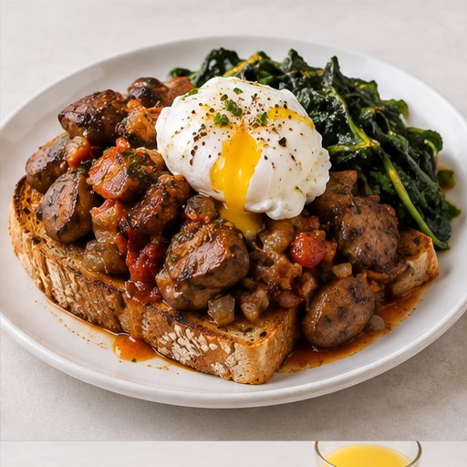 CHICKEN LIVERS ON TOAST