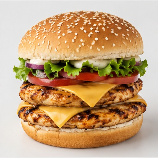 Double Chicken Cheeseburger