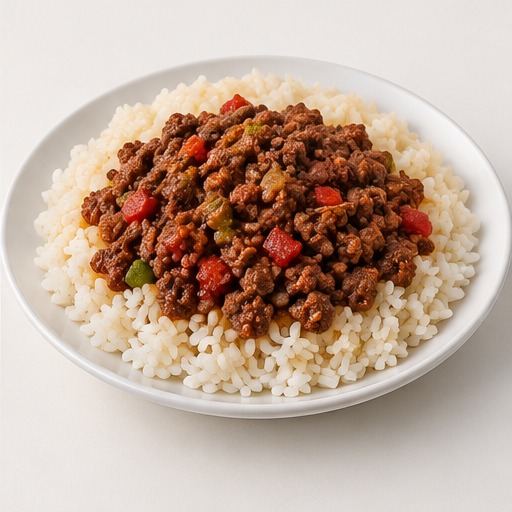 Rice & Mince